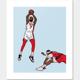 Kevin Durant Crosses Over Daniel Gafford Posters and Art